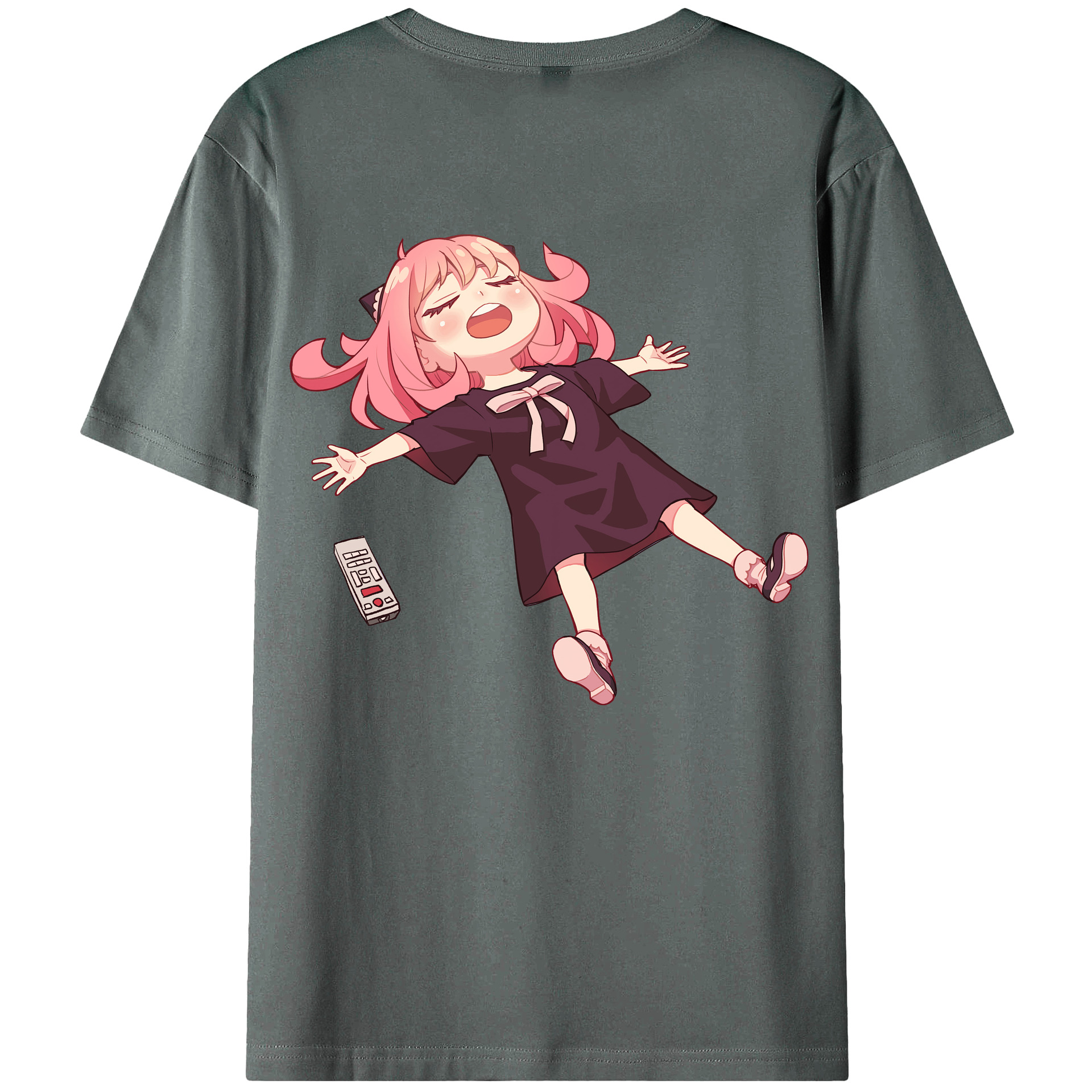 （画像用） SPY×FAMILY间谍家家酒 綿100％ メンズ半袖Tシャツ（バックプリント） 通気性